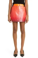 Courrèges Ombré Sunset Vinyl Skirt Gradient at Nordstrom, Us