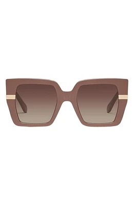 Quay Australia Notorious 51mm Gradient Square Sunglasses in Doe /Brown at Nordstrom