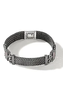 John Hardy Classic Chain Black Mother-of-Pearl Station Bracelet at Nordstrom, Size Large