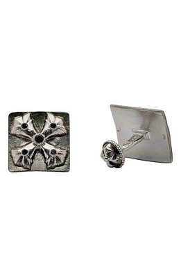 Armenta Romero Maltese Cross Square Cuff Links in Silver at Nordstrom