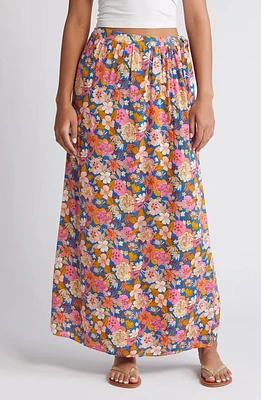 Rip Curl Kamari Floral Wrap Maxi Skirt Pink Multi at Nordstrom,