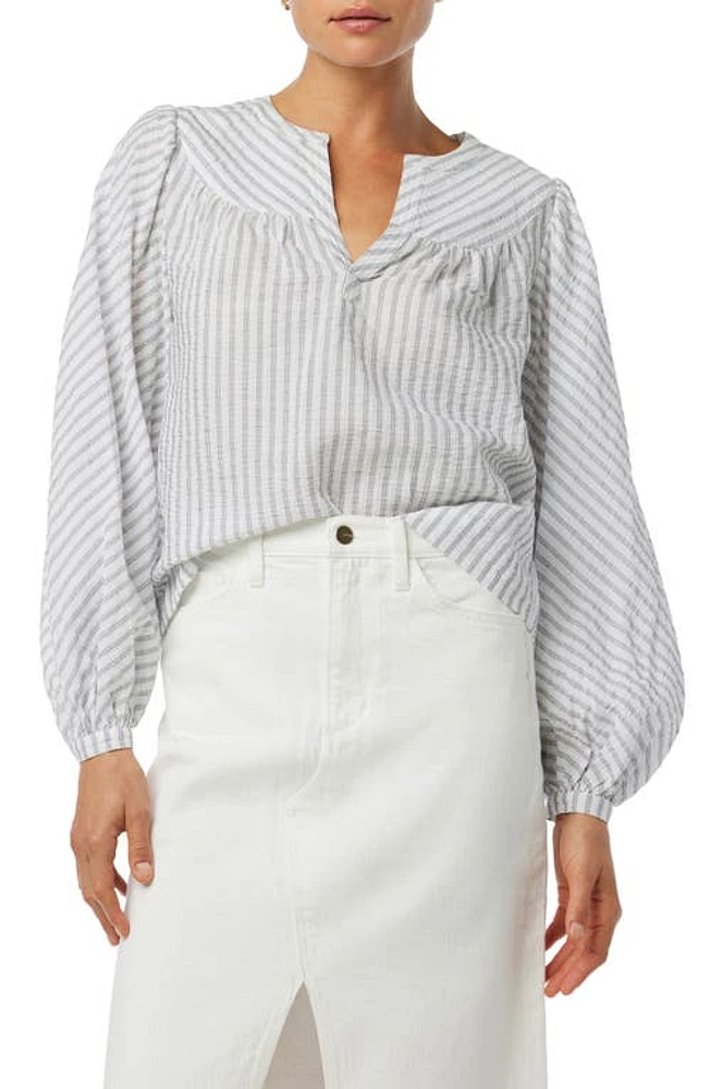 Joe's The Suzie Stripe Long Sleeve Popover Top Ella at Nordstrom,