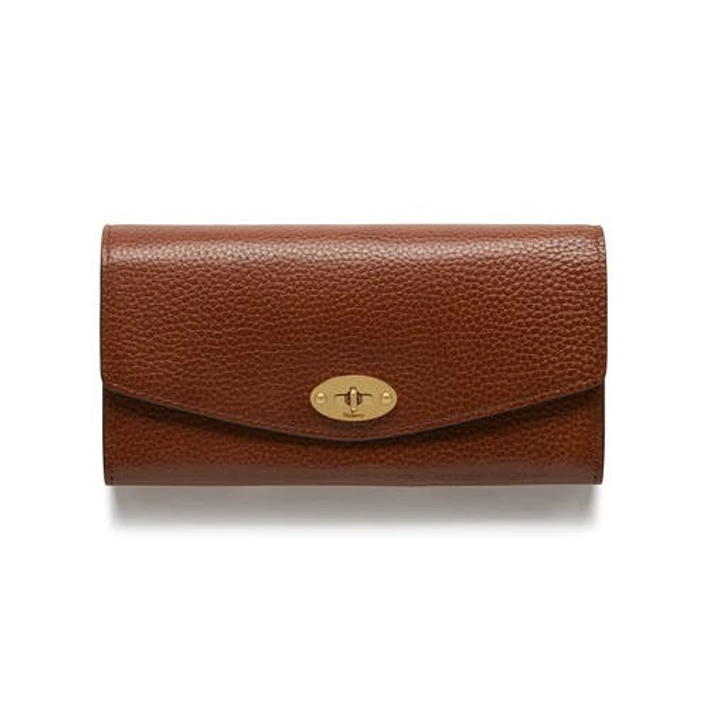 Mulberry Darley Leather Continental Wallet in Oak at Nordstrom