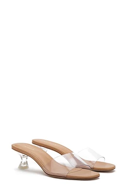 Larroudé Vivi Kitten Heel Slide Sandal Tan at Nordstrom,