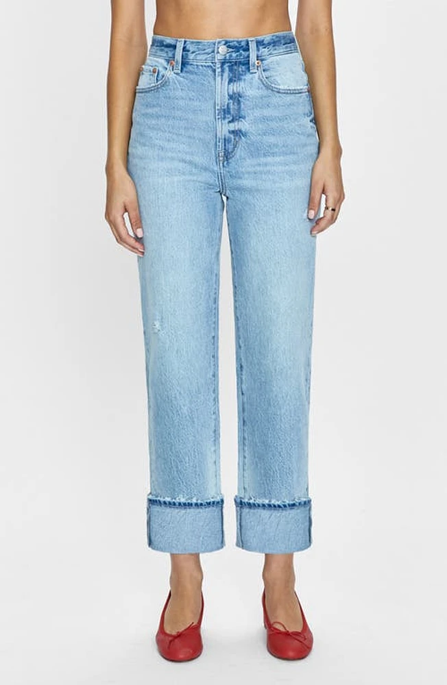 Pistola Cassie High Waist Crop Straight Leg Jeans Panorama Vintage at Nordstrom,