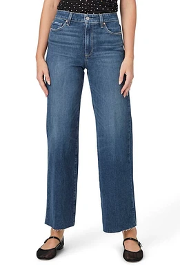 PAIGE Anessa High Waist Raw Hem Wide Leg Jeans Ancient at Nordstrom,