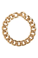 Isabel Marant Curb Chain Link Choker Necklace in Goldtone Dore 12Do at Nordstrom