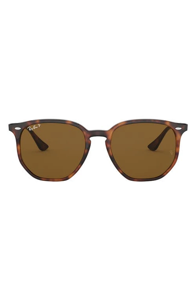 Ray-Ban 54mm Polarized Irregular Sunglasses in Havana at Nordstrom