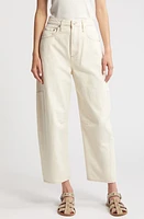 rag & bone Charlie Organic Cotton Barrel Jeans Ecru at Nordstrom,