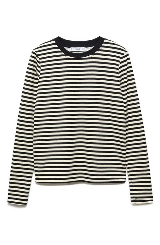 MANGO Stripe Long Sleeve Top at Nordstrom,