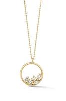 Dana Rebecca Designs Alexa Jordyn Mixed Diamond Nesting Pendant Necklace in Yellow Gold at Nordstrom, Size 20