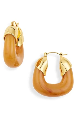 Lizzie Fortunato Organic Hoop Earrings in Mocha at Nordstrom