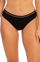 Fantasie East Hampton Mid Rise Bikini Bottoms Black at Nordstrom,