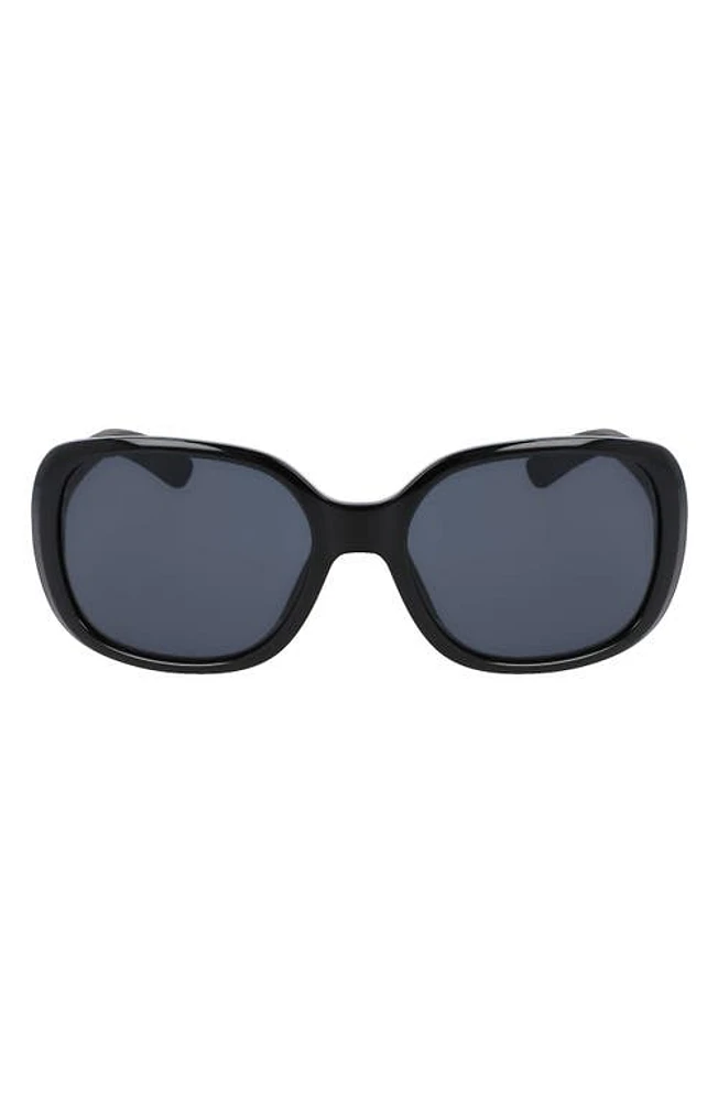 Nike Audacious 135mm Square Sunglasses in Black/Dark Grey at Nordstrom