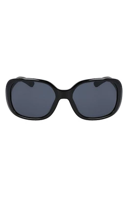 Nike Audacious 135mm Square Sunglasses in Black/Dark Grey at Nordstrom