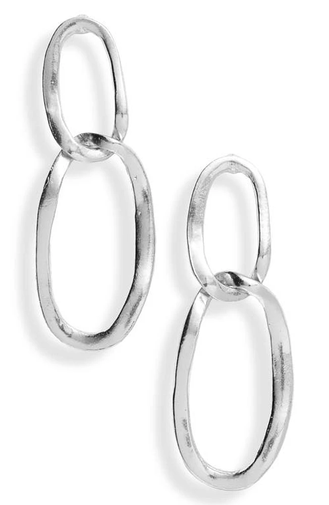 Karine Sultan Double Hoop Earrings in Silver at Nordstrom