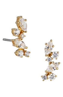 Nadri Flutter Cubic Zirconia Stud Earrings in Gold at Nordstrom