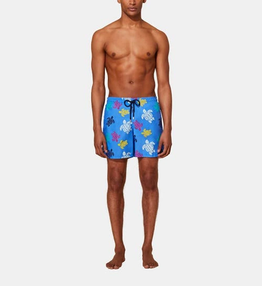 Vilebrequin Men's Ronde Des Tortues Multicolore Swim Trunks in Faience at Nordstrom