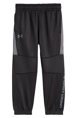 Under Armour Kids' Knee Panel Joggers in Black at Nordstrom, Size 4