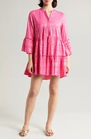 Elan Metallic Bell Sleeve Cover-Up Dress at Nordstrom,