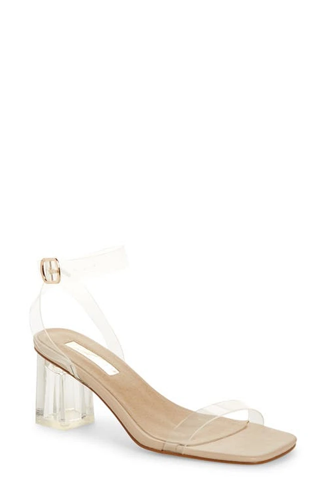 Billini Ukiah Clear Sandal Clear/Nude at Nordstrom,