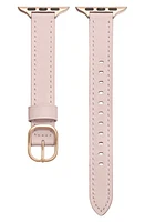 The Posh Tech Leather Apple Watch Watchband in Light Pink at Nordstrom, Size 42