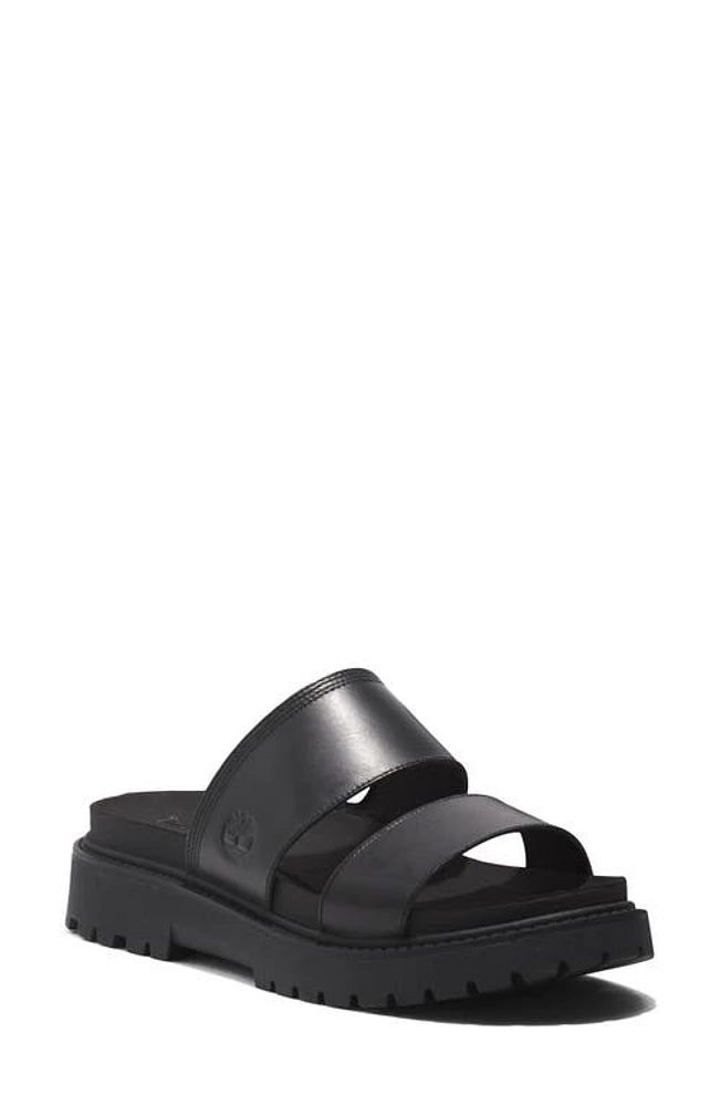 Timberland Clairemont Way Slide Sandal Black Full Grain at Nordstrom,