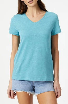 Mavi Jeans Basic V-Neck T-Shirt Dusty Turquoise at Nordstrom,