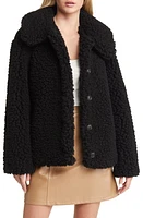 VERO MODA Elvira Faux Shearling Jacket in Black at Nordstrom, Size Large