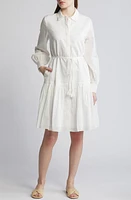 KOBI HALPERIN Viola Long Sleeve Cotton & Silk Shirtdress at Nordstrom,