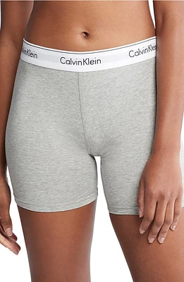 Calvin Klein Modern Stretch Cotton Blend Boxer Briefs in Grey Heather at Nordstrom, Size Medium