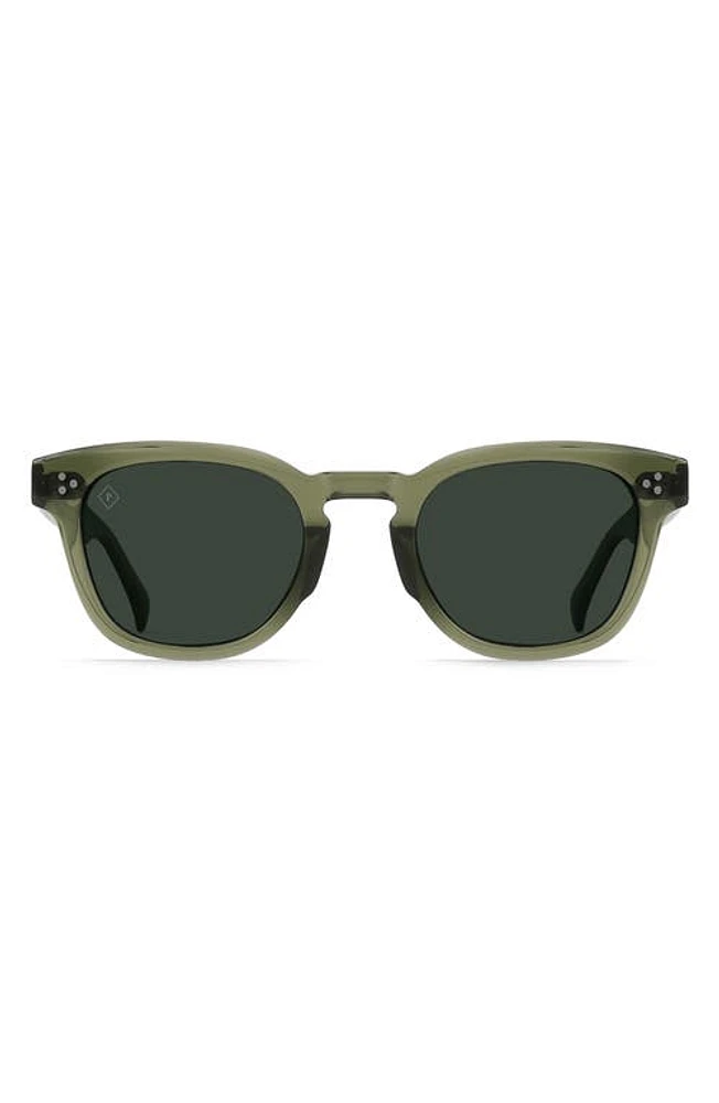 RAEN Squire Polarized Round Sunglasses in Cambria/Green Pol at Nordstrom