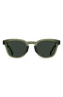 RAEN Squire Polarized Round Sunglasses in Cambria/Green Pol at Nordstrom