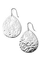 Ippolita Classico Crinkle Medium Teardrop Earrings in Silver at Nordstrom