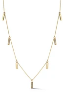 Dana Rebecca Designs Sylvie Rose Diamond Bar Charm Necklace in Yellow Gold at Nordstrom