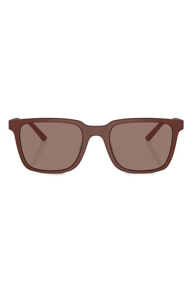 Oliver Peoples Roger Federer 52mm Rectangular Sunglasses in Matte Red at Nordstrom