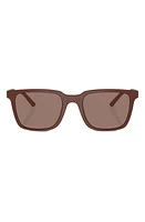 Oliver Peoples Roger Federer 52mm Rectangular Sunglasses in Matte Red at Nordstrom