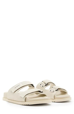 AllSaints Vex Slide Sandal Chalk White at Nordstrom,