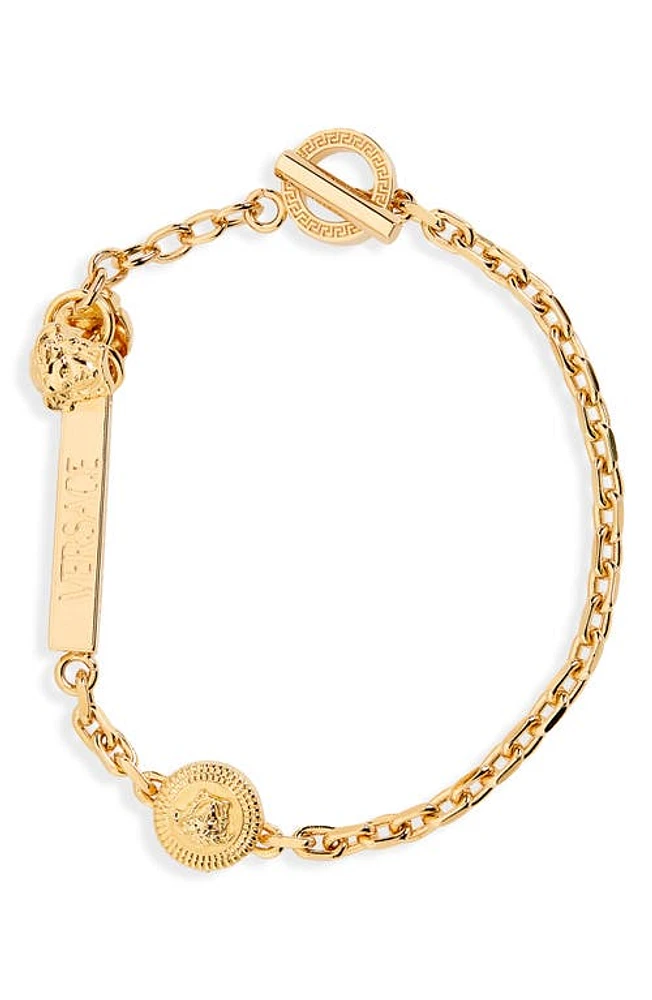 Versace Greca Logo Chain Bracelet Gold at Nordstrom,