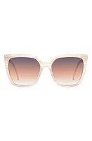 Kate Spade New York marlowe 55mm gradient square sunglasses in Beige/Grey Brown at Nordstrom