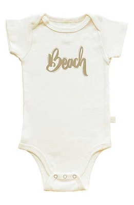 Tenth & Pine Beach Organic Cotton Bodysuit Natural at Nordstrom,