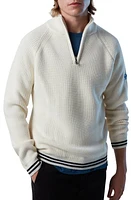 NORTH SAILS Half Zip Wool Blend Sweater Marshmellow at Nordstrom,