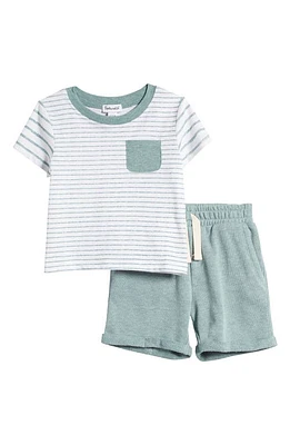 Splendid Seaspray Stripe T-Shirt & Shorts Set Shore at Nordstrom,