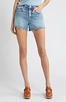 FRAME Le Brigette Raw Hem Denim Shorts Rhode at Nordstrom,