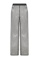 Nocturne Shimmering Threaded Mesh Pants in Grey at Nordstrom