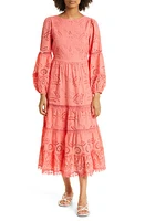 KOBI HALPERIN Zadie Long Sleeve Cotton Eyelet Dress at Nordstrom,