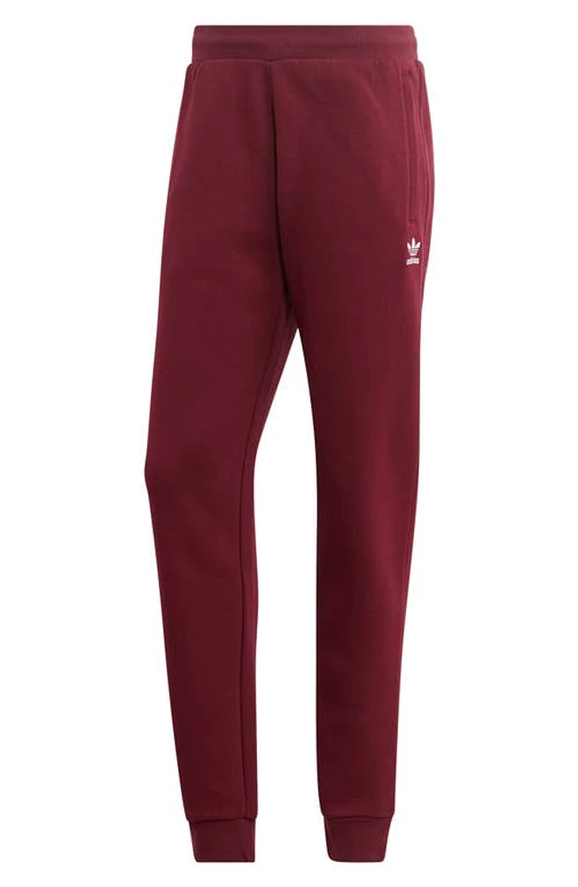 adidas Originals Trefoil Essentials Joggers Maroon at Nordstrom,