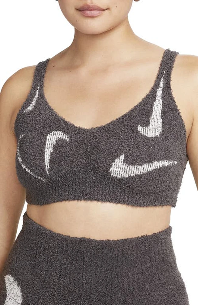 Nike Cozy Knit Bralette Medium Ash/Light Ore Brown at