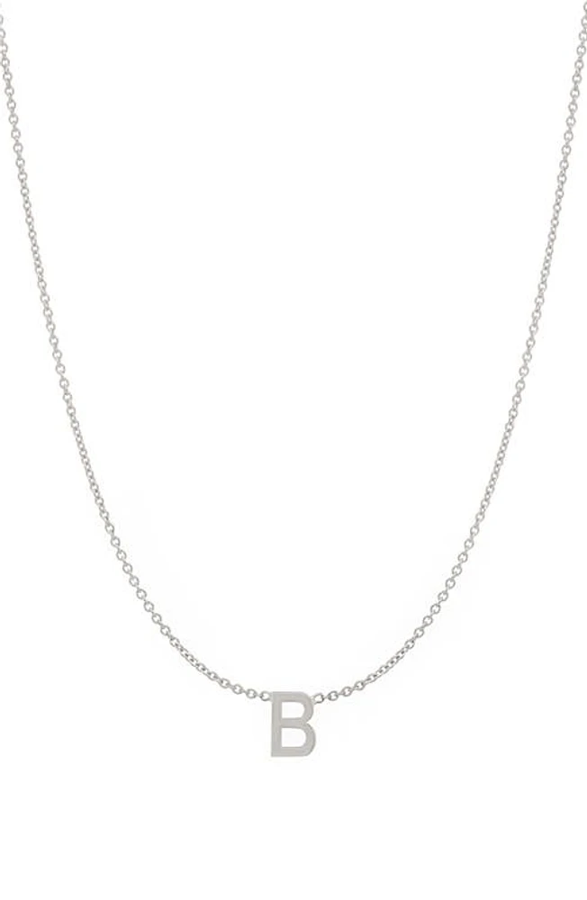 BYCHARI Initial Pendant Necklace in 14K Gold-B at Nordstrom