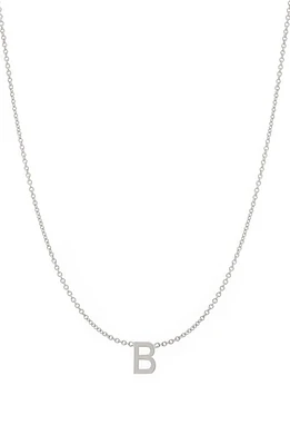 BYCHARI Initial Pendant Necklace in 14K Gold-B at Nordstrom